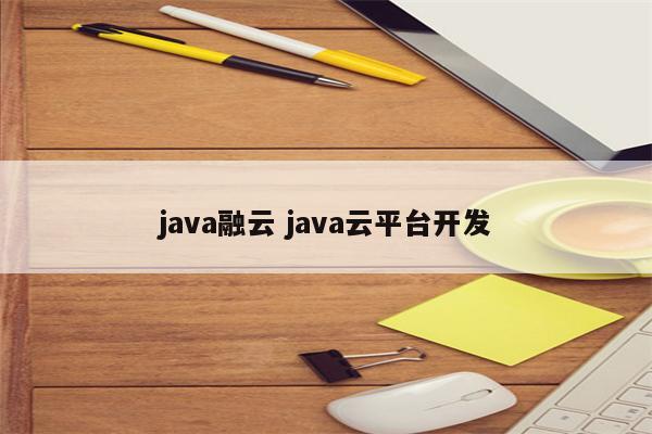 java融云 java云平台开发