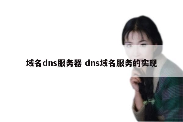 域名dns服务器 dns域名服务的实现