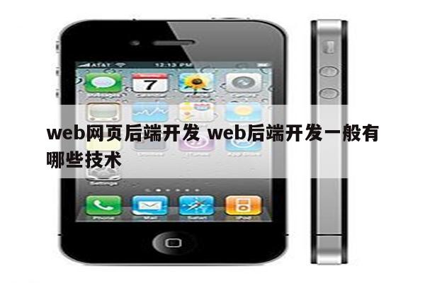 web网页后端开发 web后端开发一般有哪些技术