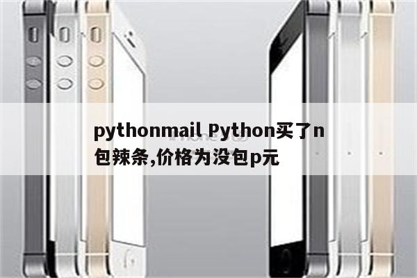 pythonmail Python买了n包辣条,价格为没包p元