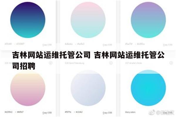 吉林网站运维托管公司 吉林网站运维托管公司招聘