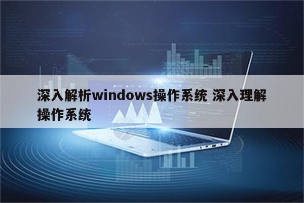 深入解析windows操作系统 深入理解操作系统