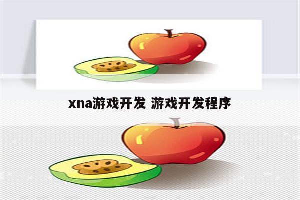 xna游戏开发 游戏开发程序