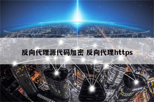 反向代理源代码加密 反向代理https