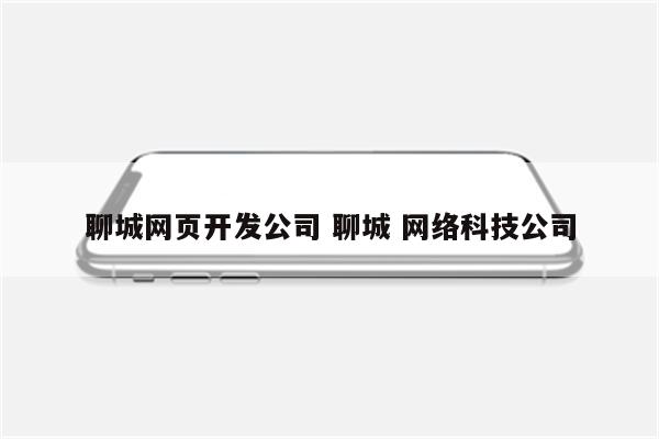聊城网页开发公司 聊城 网络科技公司