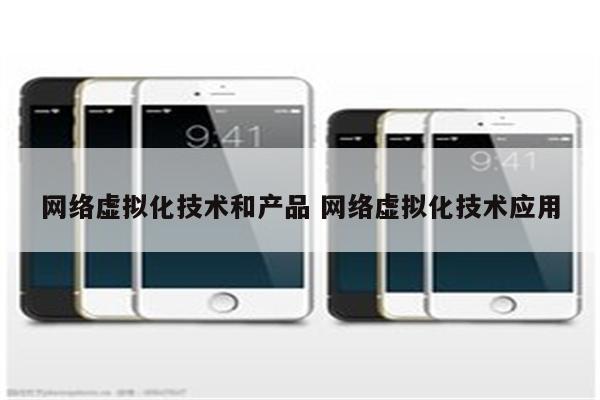 网络虚拟化技术和产品 网络虚拟化技术应用