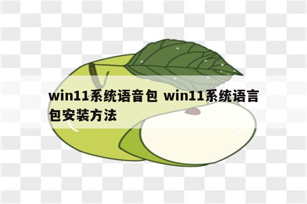 win11系统语音包 win11系统语言包安装方法