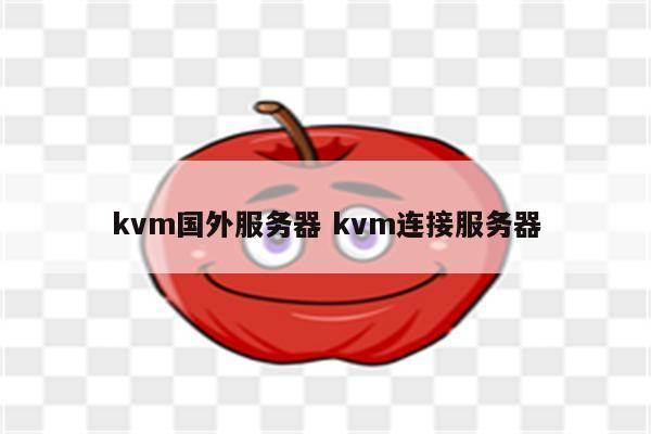 kvm国外服务器 kvm连接服务器