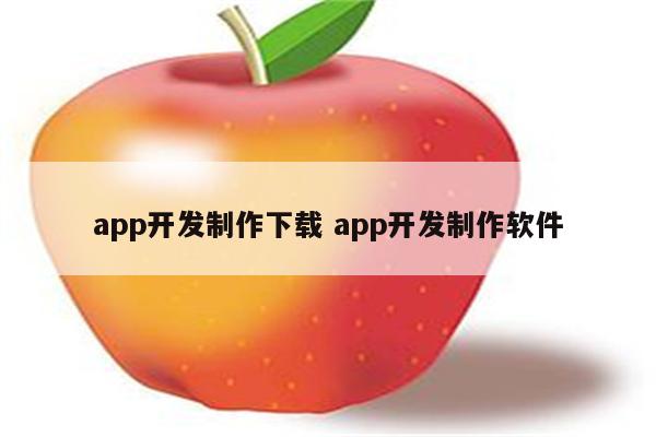 app开发制作下载 app开发制作软件