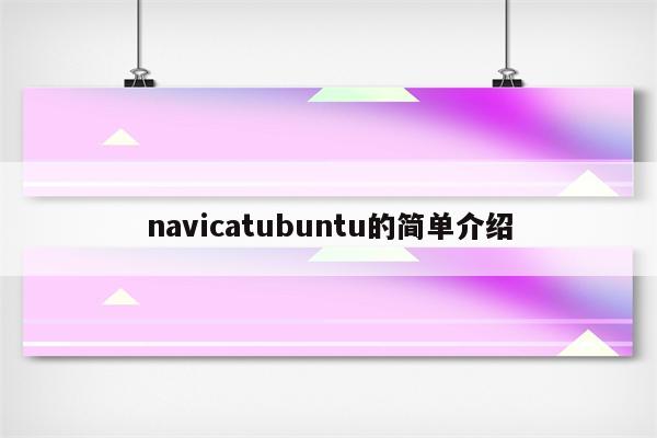 navicatubuntu的简单介绍