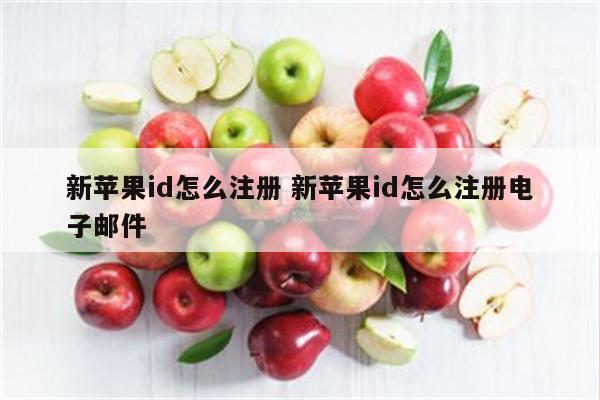 新苹果id怎么注册 新苹果id怎么注册电子邮件