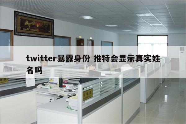 twitter暴露身份 推特会显示真实姓名吗
