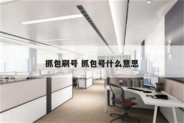 抓包刷号 抓包号什么意思