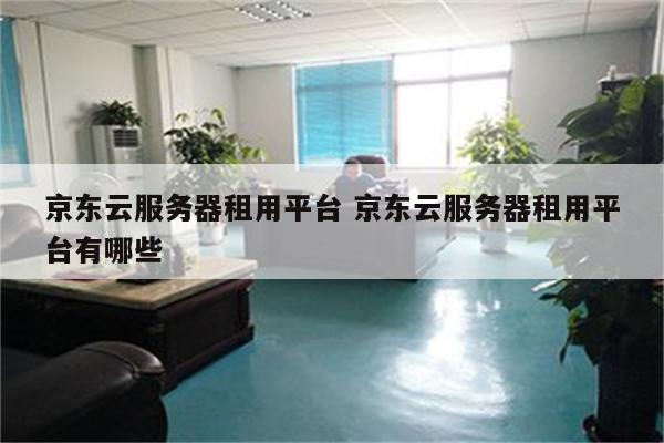 京东云服务器租用平台 京东云服务器租用平台有哪些