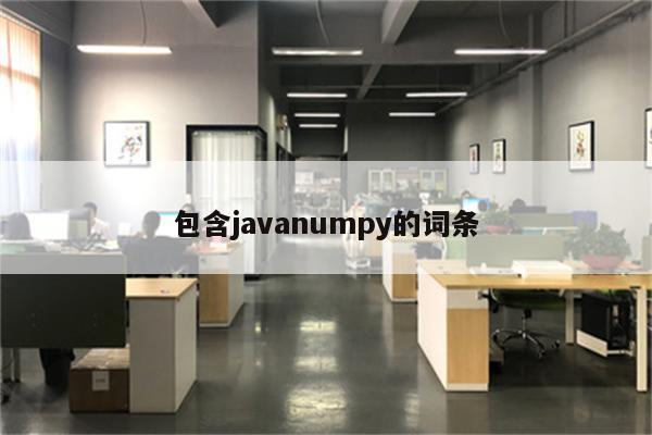 包含javanumpy的词条