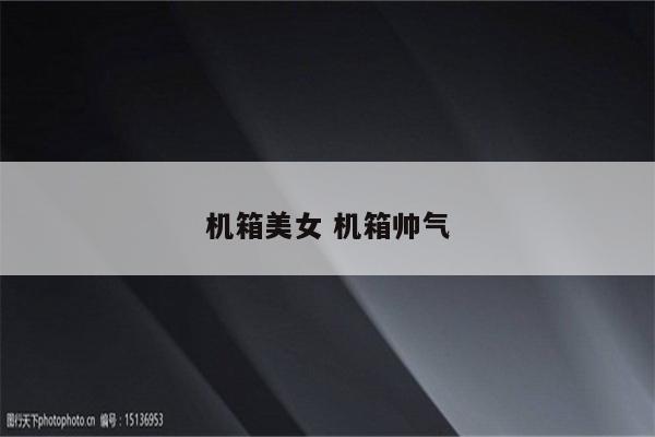 机箱美女 机箱帅气