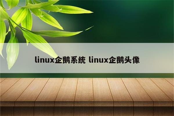 linux企鹅系统 linux企鹅头像