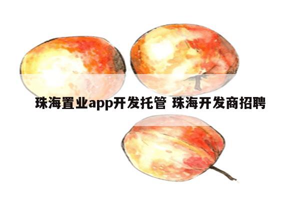 珠海置业app开发托管 珠海开发商招聘