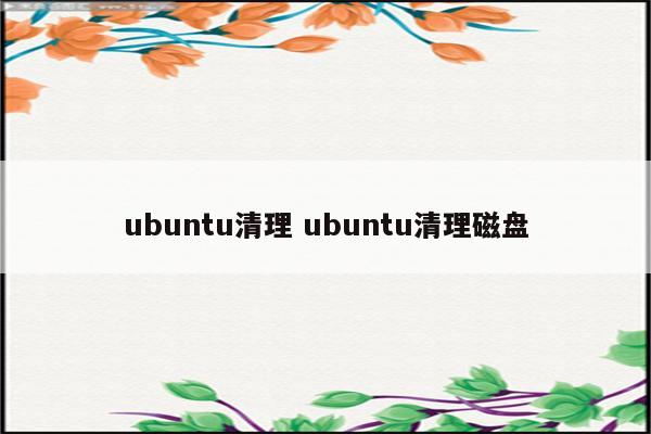 ubuntu清理 ubuntu清理磁盘