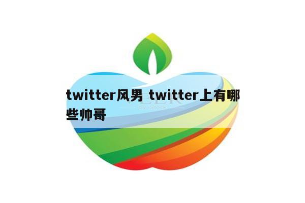 twitter风男 twitter上有哪些帅哥