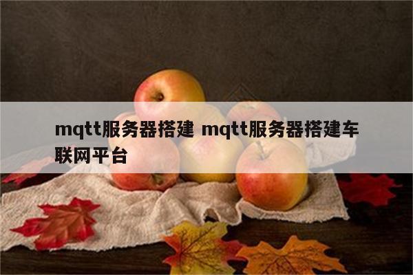 mqtt服务器搭建 mqtt服务器搭建车联网平台