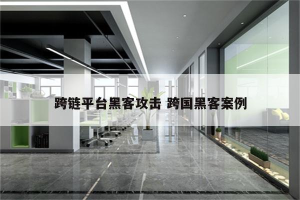 跨链平台黑客攻击 跨国黑客案例