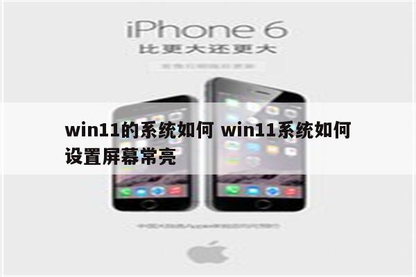 win11的系统如何 win11系统如何设置屏幕常亮