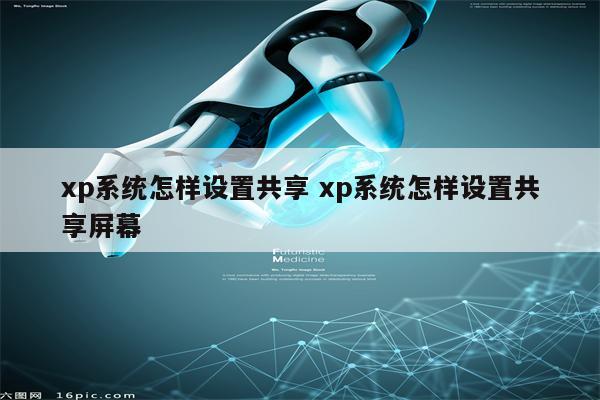 xp系统怎样设置共享 xp系统怎样设置共享屏幕