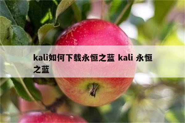kali如何下载永恒之蓝 kali 永恒之蓝
