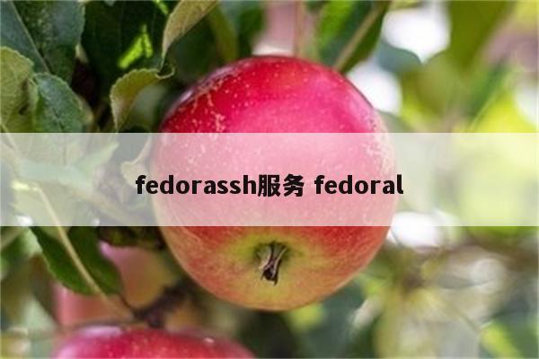 fedorassh服务 fedoral