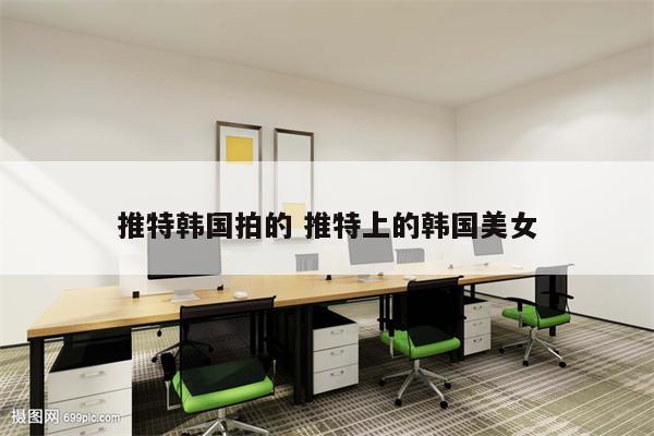 推特韩国拍的 推特上的韩国美女