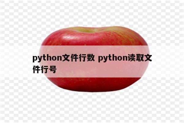 python文件行数 python读取文件行号