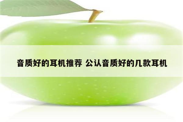 音质好的耳机推荐 公认音质好的几款耳机