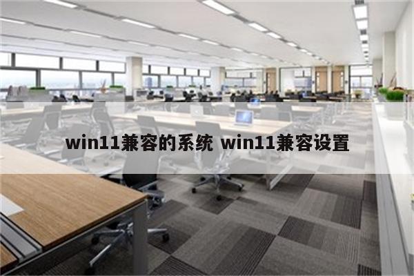 win11兼容的系统 win11兼容设置