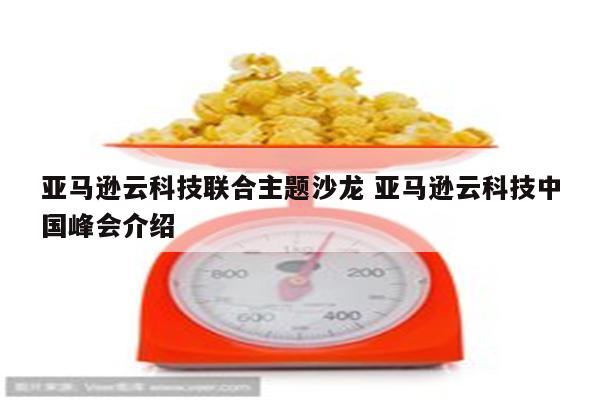 亚马逊云科技联合主题沙龙 亚马逊云科技中国峰会介绍