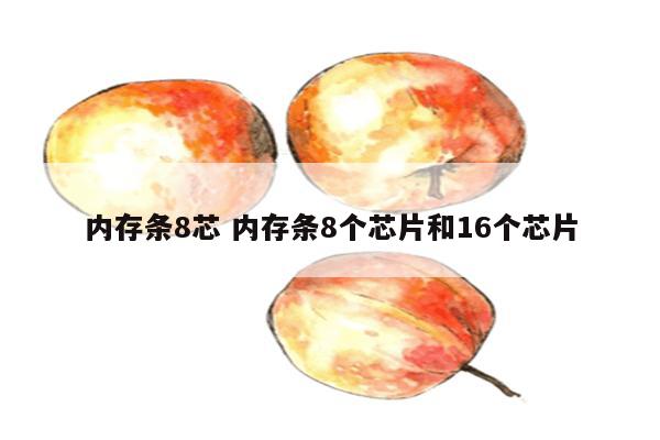 内存条8芯 内存条8个芯片和16个芯片