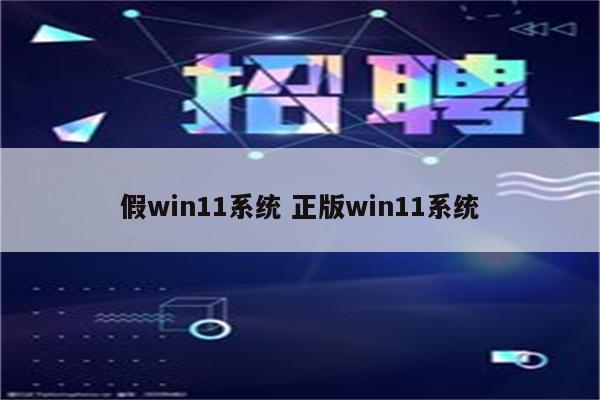 假win11系统 正版win11系统