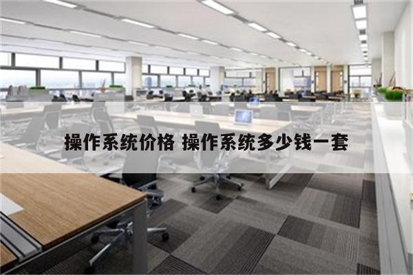 操作系统价格 操作系统多少钱一套