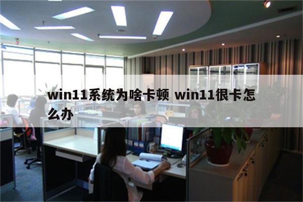 win11系统为啥卡顿 win11很卡怎么办
