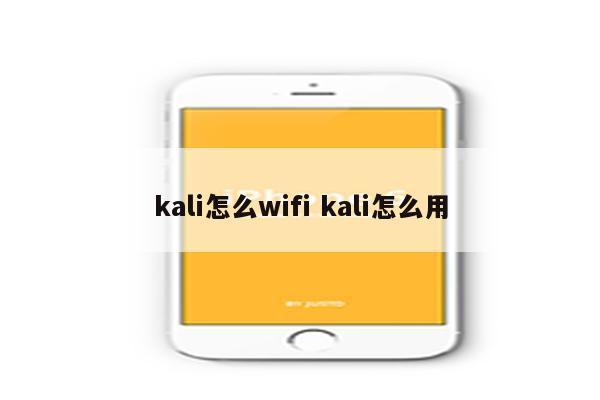 kali怎么wifi kali怎么用