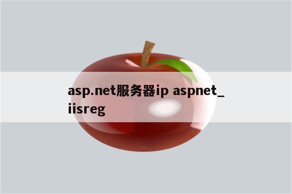 asp.net服务器ip aspnet_iisreg