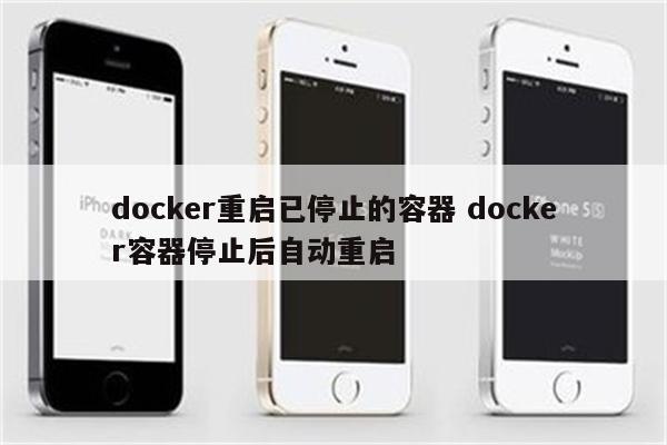 docker重启已停止的容器 docker容器停止后自动重启