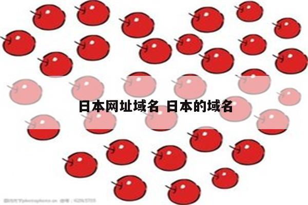 日本网址域名 日本的域名