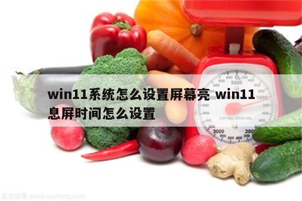 win11系统怎么设置屏幕亮 win11息屏时间怎么设置