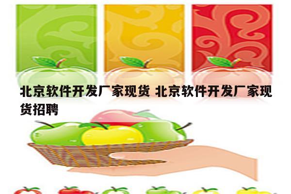 北京软件开发厂家现货 北京软件开发厂家现货招聘