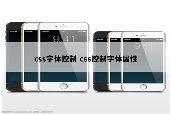 css字体控制 css控制字体属性