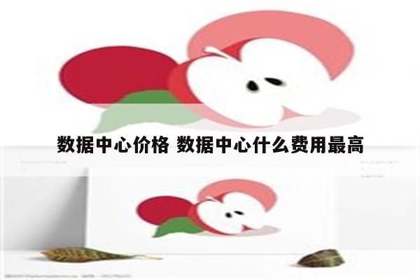 数据中心价格 数据中心什么费用最高