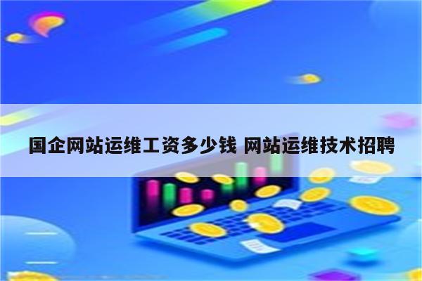 国企网站运维工资多少钱 网站运维技术招聘
