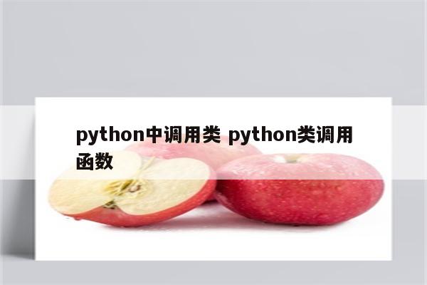 python中调用类 python类调用函数
