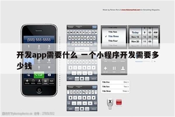 开发app需要什么 一个小程序开发需要多少钱